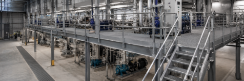 Pressure Locked Grating for Industrial Walkways and Platforms