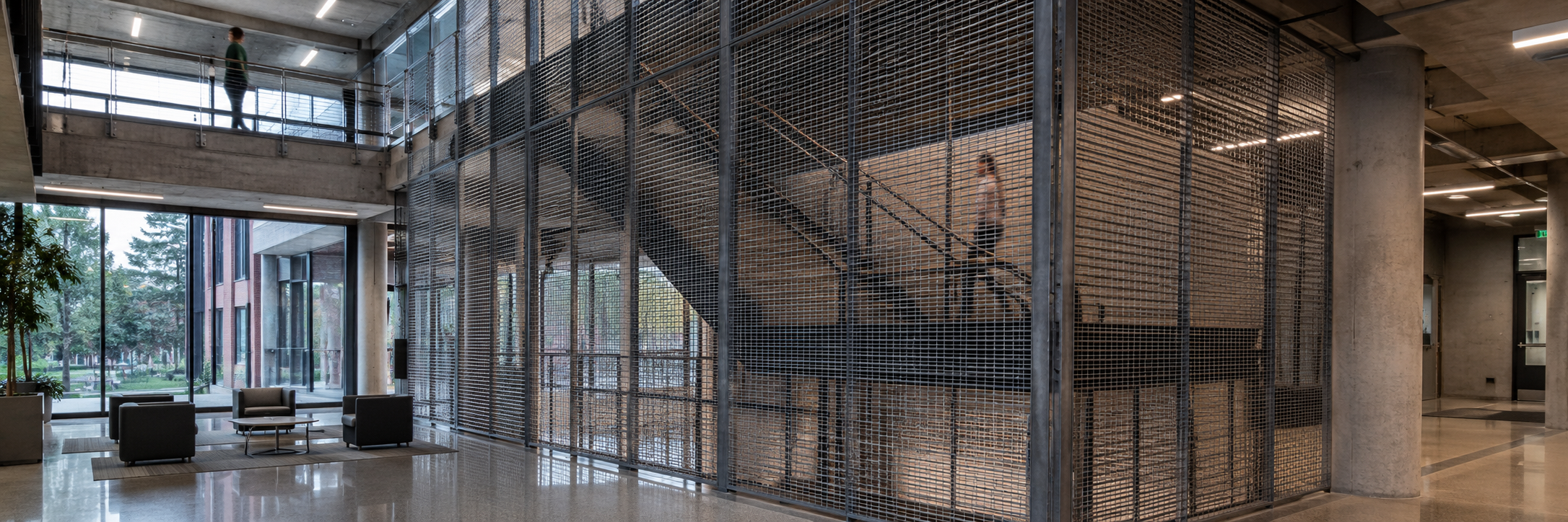 pressure locked architecture grating